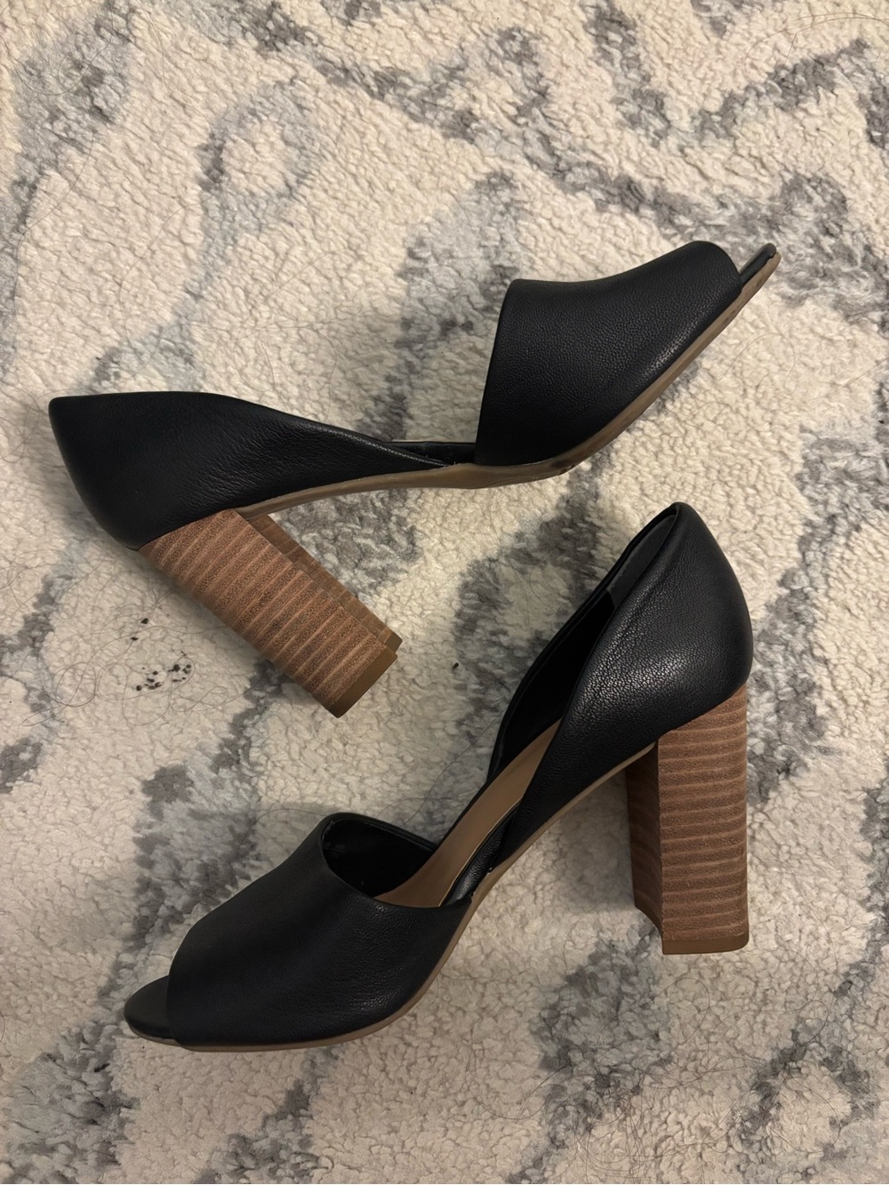 Franco Sarto Black Block Heel